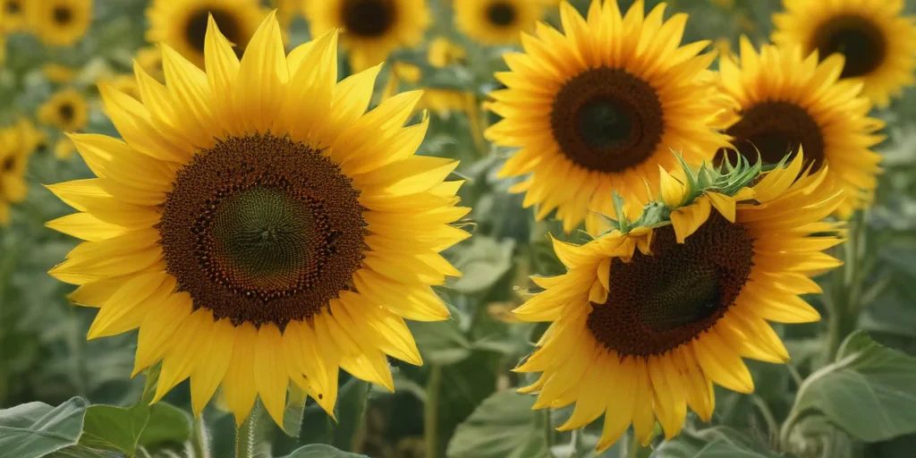 aesthetic sunflower background
