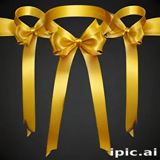 gold ribbon clipart