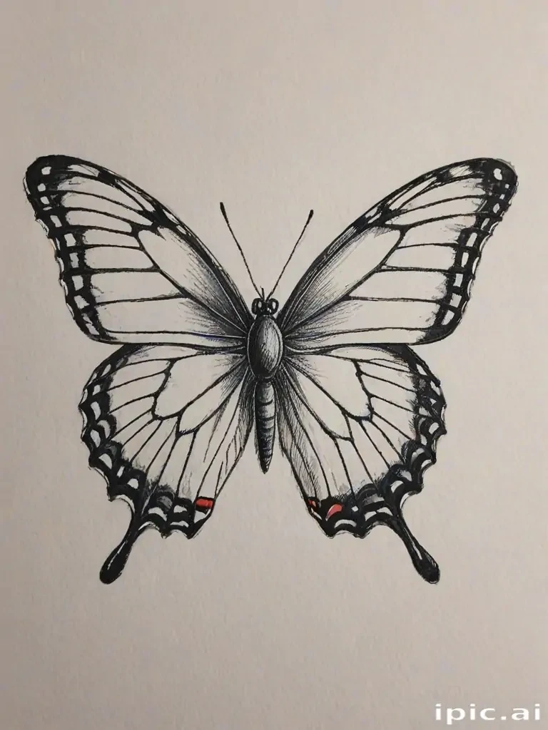 buterfly sketch
