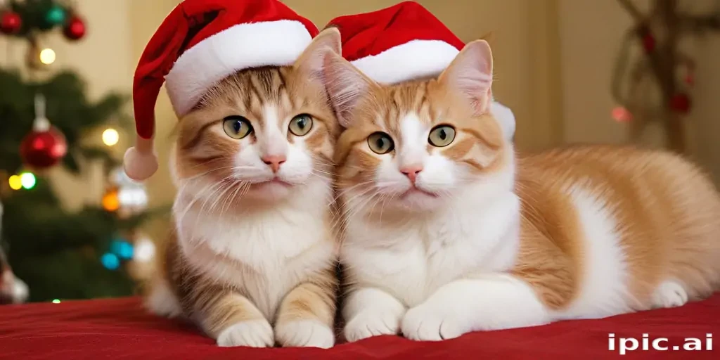 christmas images cats