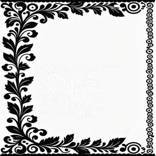 clip art borders black and white