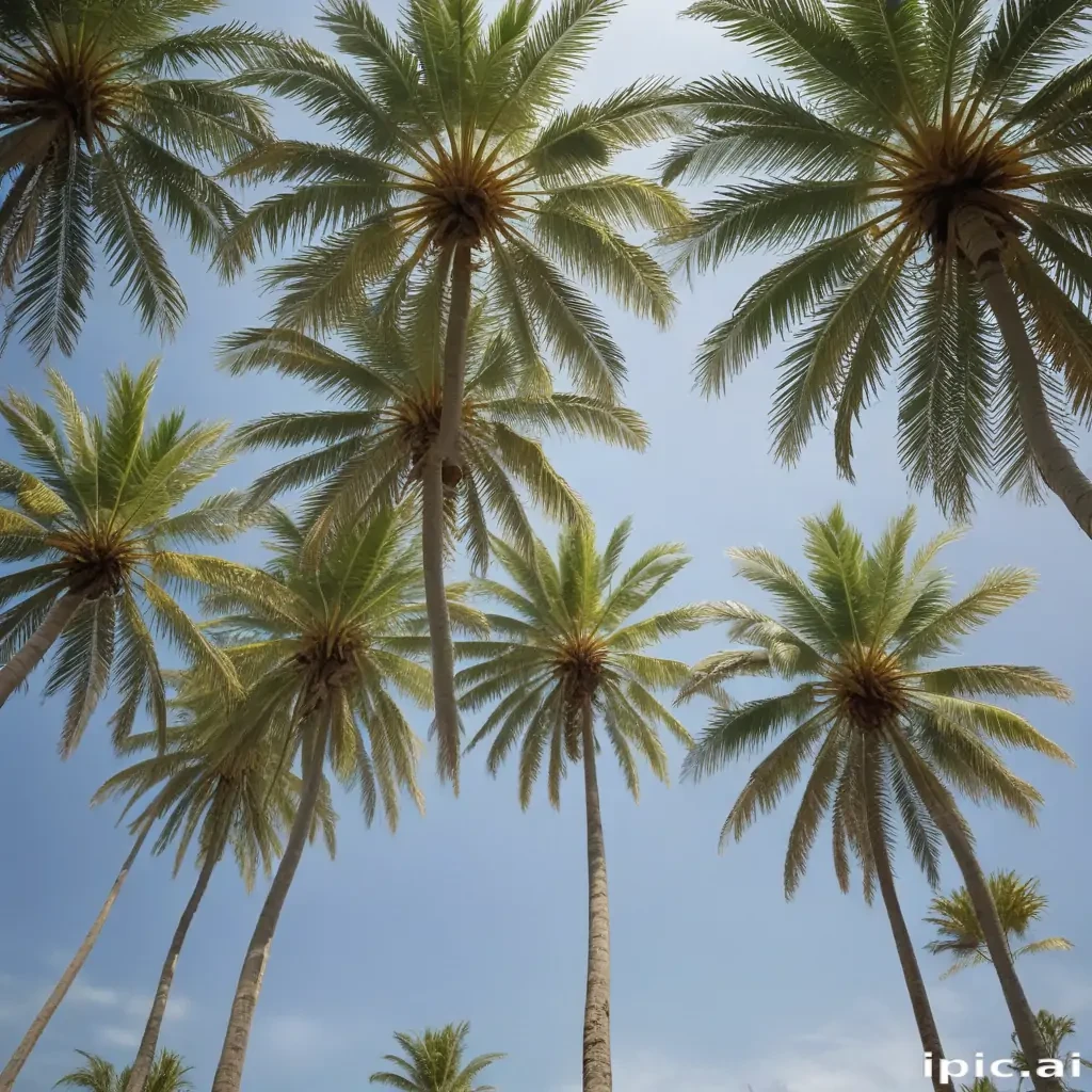palm trees transparent