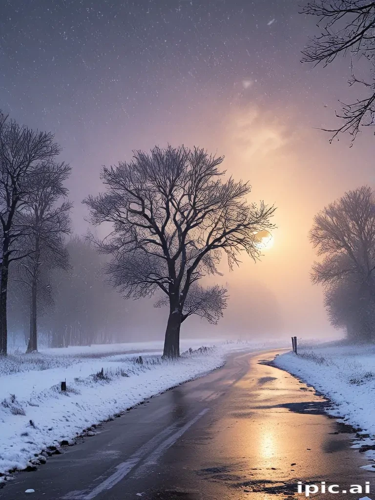 snowing iphone wallpaper