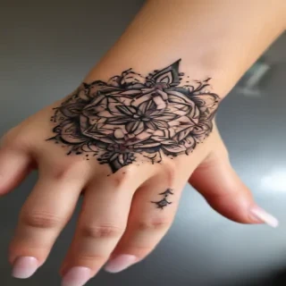 cute hand tattoos for black females