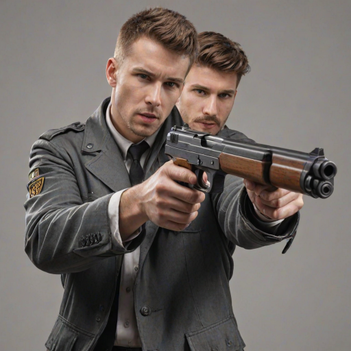 holding gun png