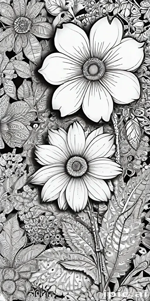 flower doodle art