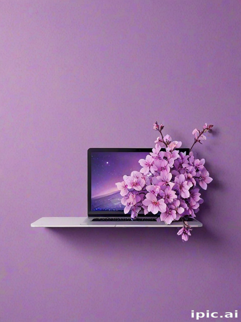 purple aesthetic wallpaper laptop