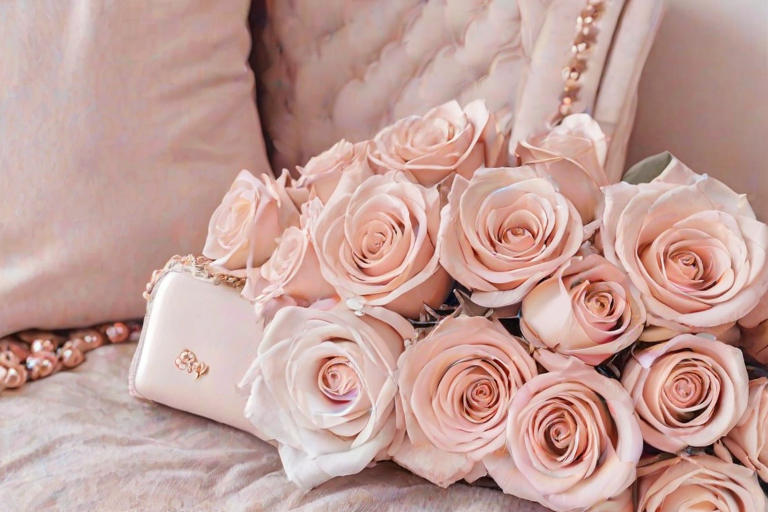 pastel rose gold aesthetic