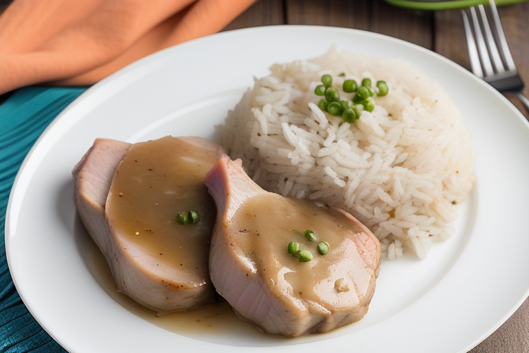 crockpot pork chops and rice