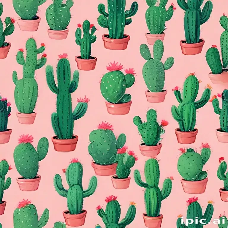 aesthetic cactus wallpaper