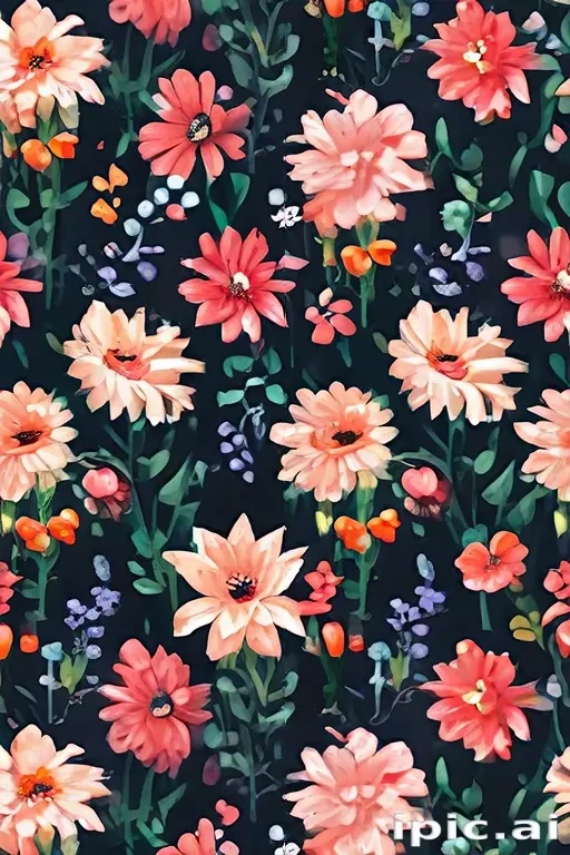 pixel flowers