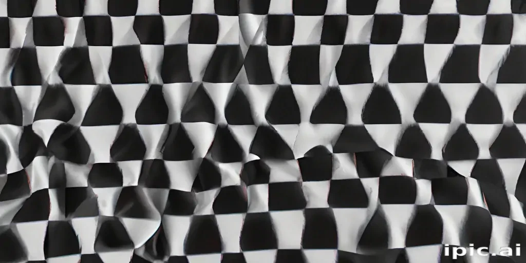 black and white checkered background