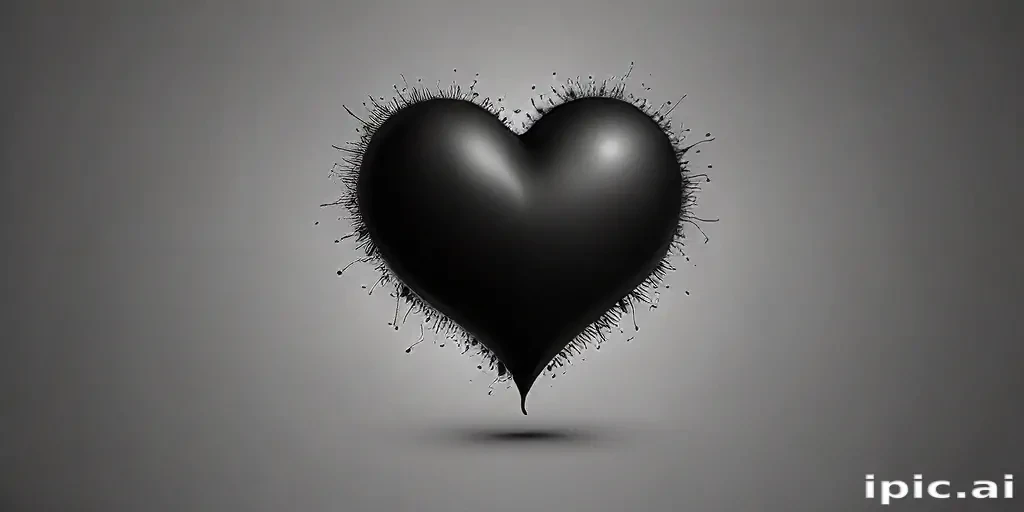black heart pic