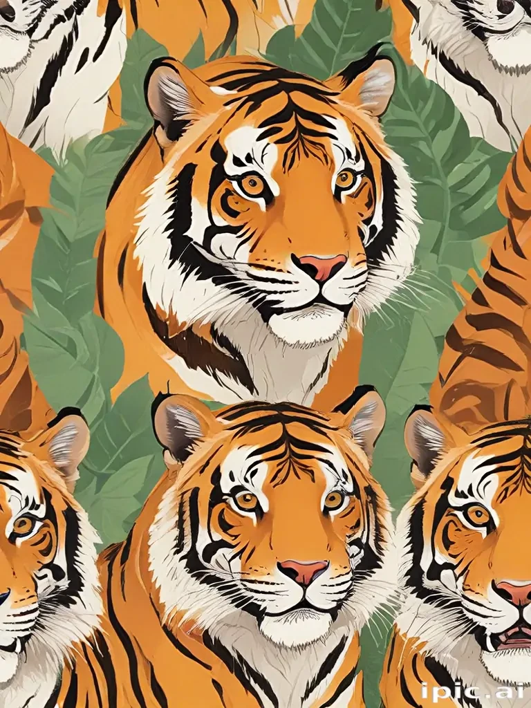 cartoon tigers
