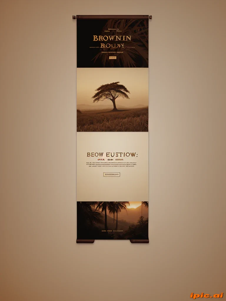 brown aesthetic banner