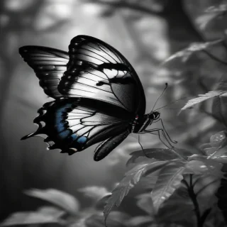 black and white butterfly wallpaper
