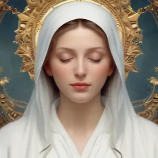 virgin mary clip art