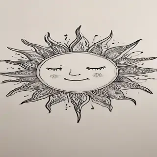 sun doodle