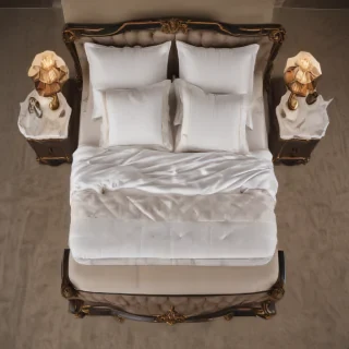 bed top view