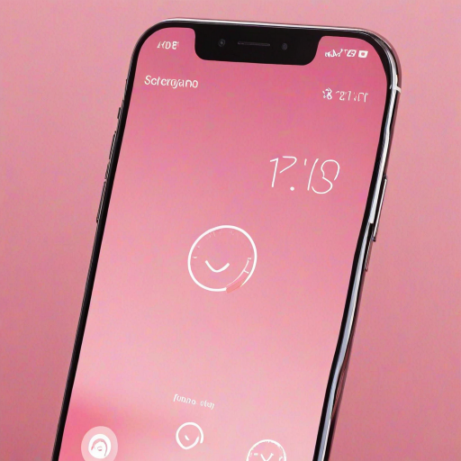 pink home screen