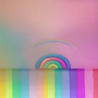 aesthetic pastel rainbow