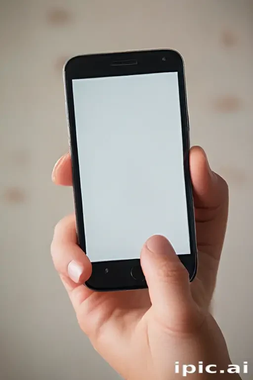 hand holding cell phone