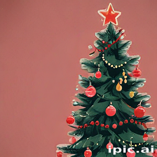 Festive Christmas Tree Adorned with Bright Ornaments and a Star