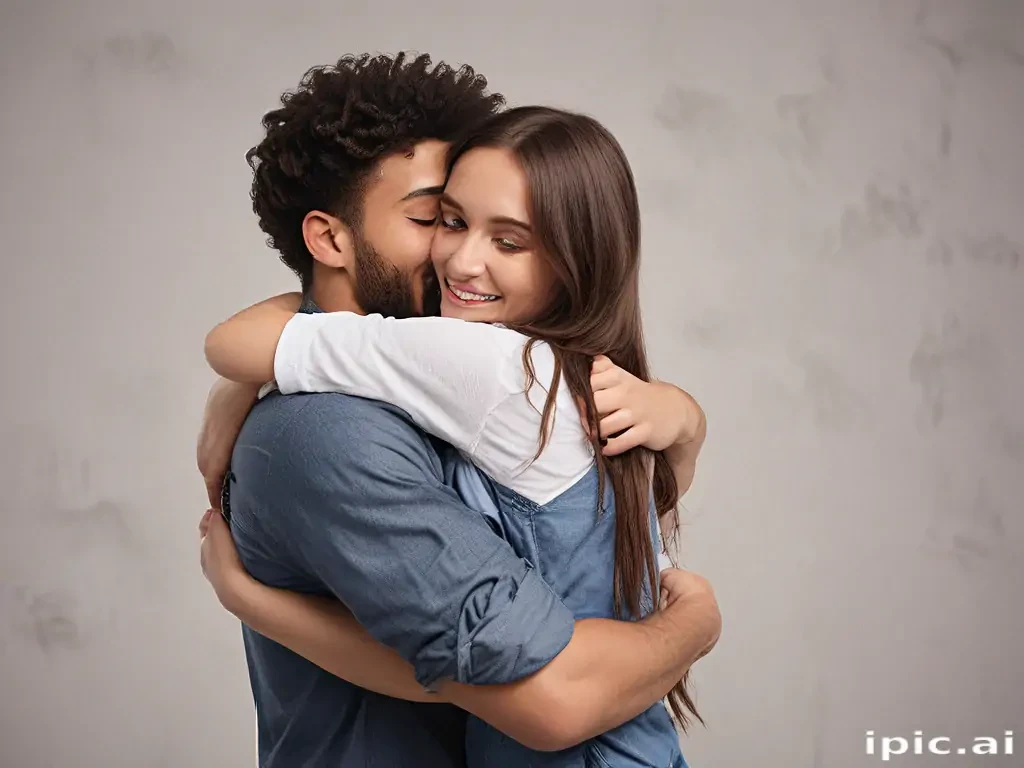 hugging png