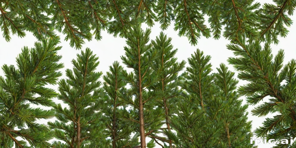 pine trees transparent background