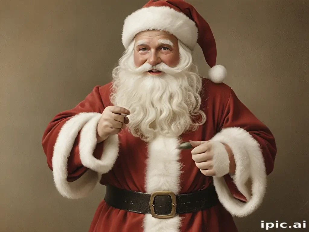 vintage santa images free