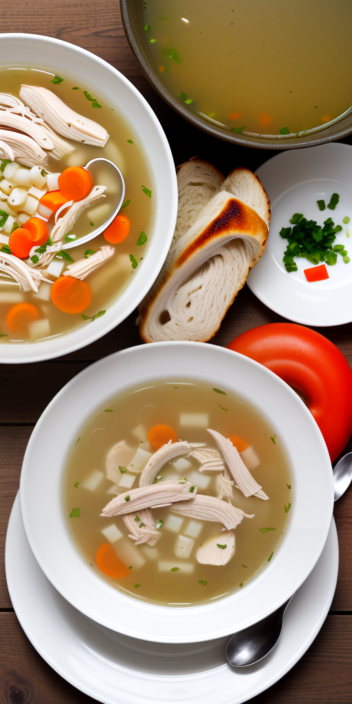 what to eat with chicken soup