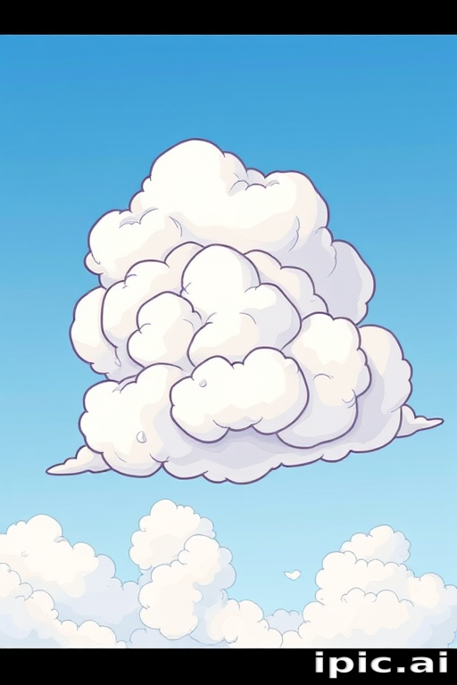 cartoon cloud drawing