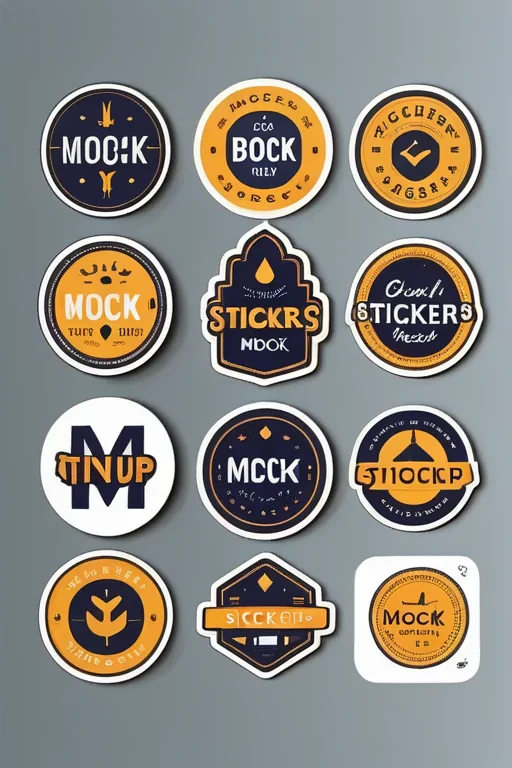 stickers mockup
