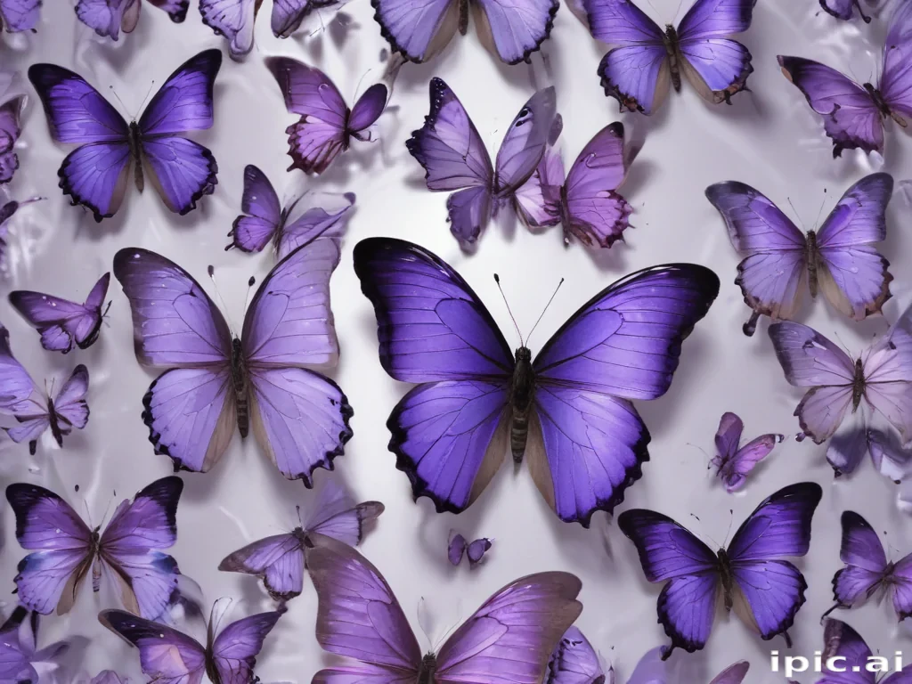 purple butterflies