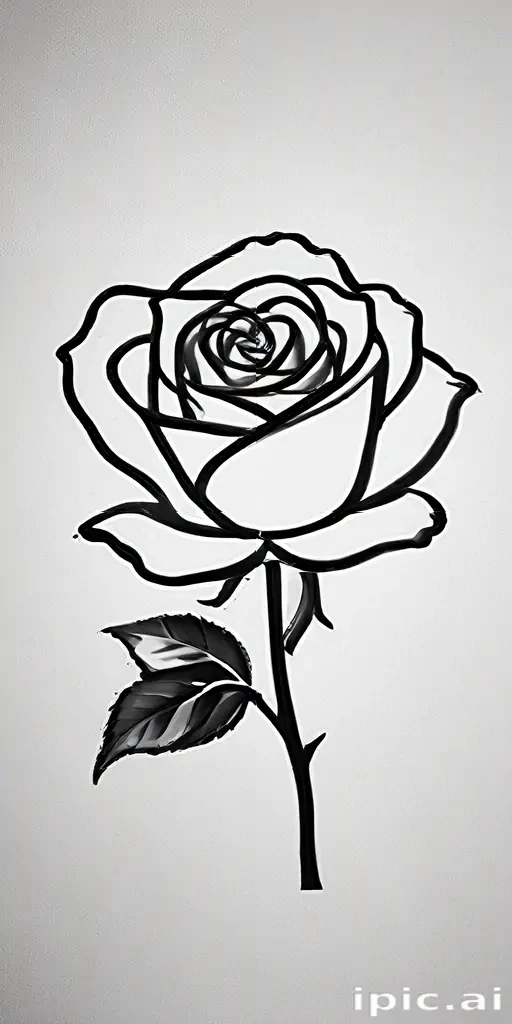 rose outline