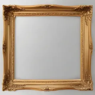 gold frame transparent background