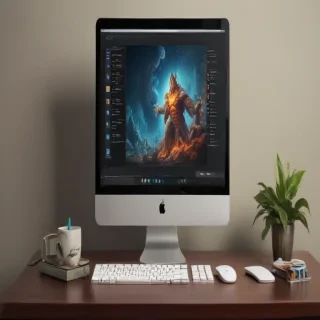 computer mockup