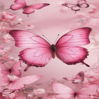 pink butterflies png