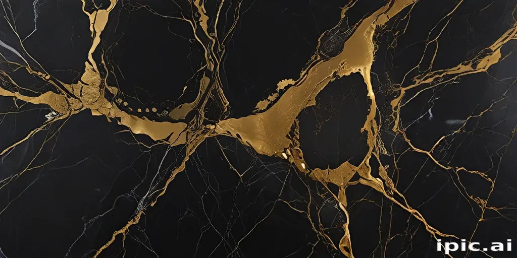 black and gold marble background