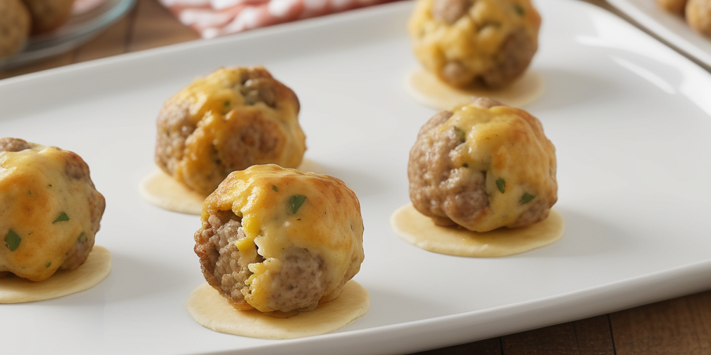 sausage balls made with pancake mix