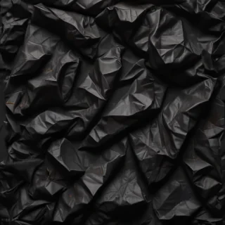 black crumpled paper