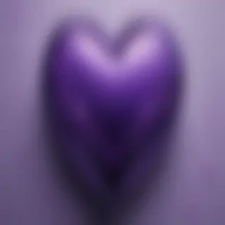 purple aesthetic heart