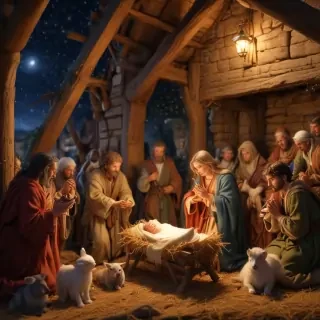 manger scene images free