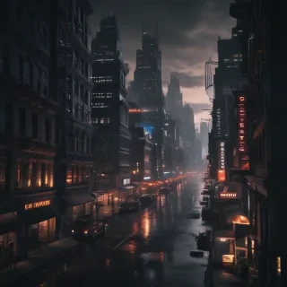 dark city background
