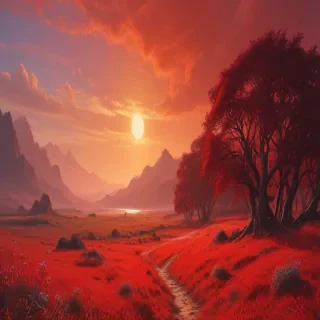 red bg plain