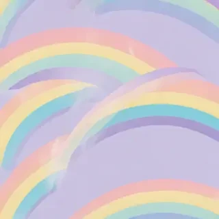 pastel coloured rainbow