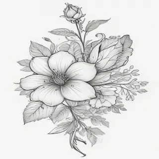 flower outline png