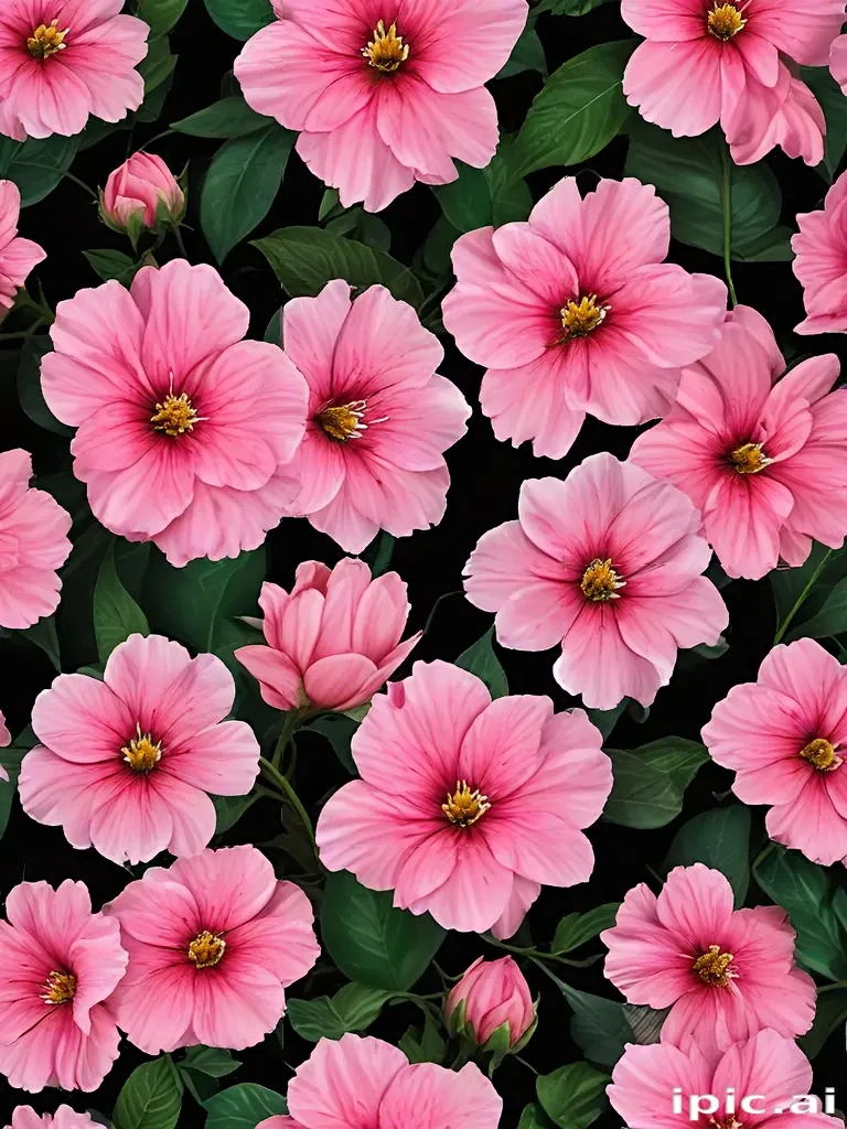pink flower transparent background