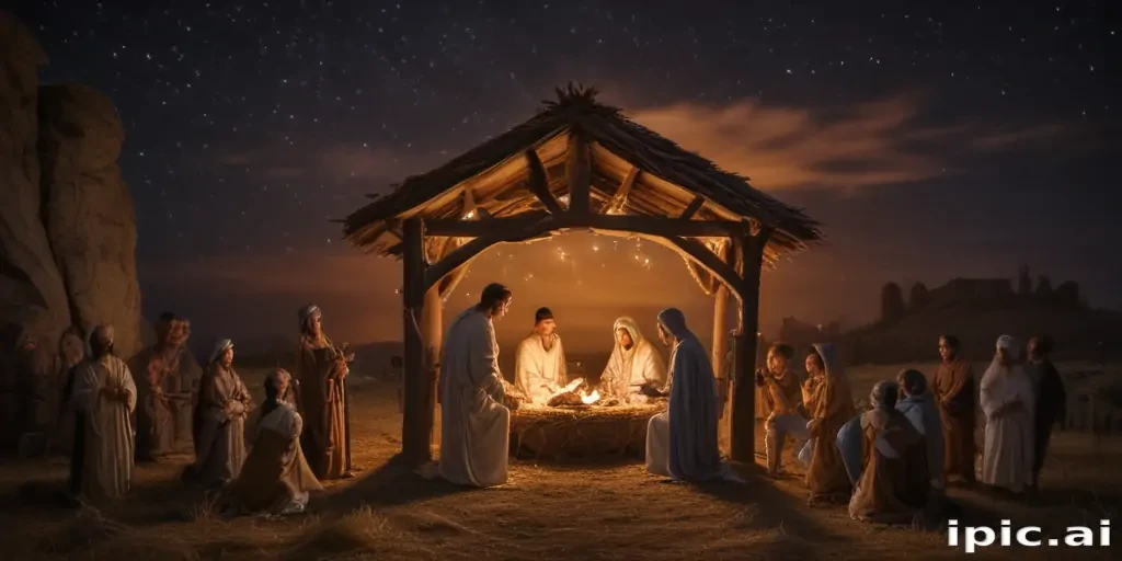 free nativity scene background images
