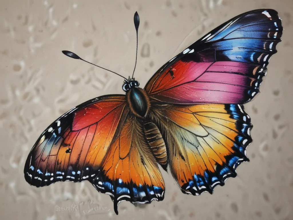 butterfly drawing picture